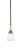 Toltec Lighting - 3401-MBBR-460 - One Light Mini Pendant - Paramount - Matte Black & Brass