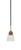Toltec Lighting - 3401-MBBR-461 - One Light Mini Pendant - Paramount - Matte Black & Brass