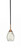 Toltec Lighting - 3401-MBBR-5054 - One Light Mini Pendant - Paramount - Matte Black & Brass