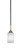 Toltec Lighting - 3401-MBBR-531 - One Light Mini Pendant - Paramount - Matte Black & Brass