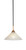 Toltec Lighting - 3401-MBBR-702 - One Light Pendant - Paramount - Matte Black & Brass