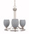 Toltec Lighting - 3403-BN-4022 - Three Light Chandelier - Paramount - Brushed Nickel