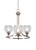 Toltec Lighting - 3403-BN-4100 - Three Light Chandelier - Paramount - Brushed Nickel