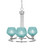 Toltec Lighting - 3403-BN-4625 - Three Light Chandelier - Paramount - Brushed Nickel