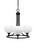 Toltec Lighting - 3403-MB-212 - Three Light Chandelier - Paramount - Matte Black