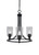 Toltec Lighting - 3403-MB-3002 - Three Light Chandelier - Paramount - Matte Black