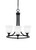 Toltec Lighting - 3403-MB-460 - Three Light Chandelier - Paramount - Matte Black