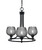 Toltec Lighting - 3403-MB-4602 - Three Light Chandelier - Paramount - Matte Black