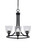 Toltec Lighting - 3403-MB-461 - Three Light Chandelier - Paramount - Matte Black