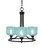 Toltec Lighting - 3403-MB-4615 - Three Light Chandelier - Paramount - Matte Black