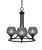 Toltec Lighting - 3403-MB-4622 - Three Light Chandelier - Paramount - Matte Black
