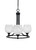 Toltec Lighting - 3403-MB-4811 - Three Light Chandelier - Paramount - Matte Black