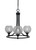 Toltec Lighting - 3403-MB-5110 - Three Light Chandelier - Paramount - Matte Black