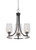 Toltec Lighting - 3403-MBBN-210 - Three Light Chandelier - Paramount - Matte Black & Brushed Nickel
