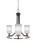 Toltec Lighting - 3403-MBBN-3001 - Three Light Chandelier - Paramount - Matte Black & Brushed Nickel