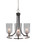 Toltec Lighting - 3403-MBBN-3002 - Three Light Chandelier - Paramount - Matte Black & Brushed Nickel