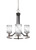 Toltec Lighting - 3403-MBBN-3009 - Three Light Chandelier - Paramount - Matte Black & Brushed Nickel
