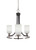 Toltec Lighting - 3403-MBBN-310 - Three Light Chandelier - Paramount - Matte Black & Brushed Nickel