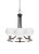 Toltec Lighting - 3403-MBBN-4101 - Three Light Chandelier - Paramount - Matte Black & Brushed Nickel
