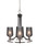 Toltec Lighting - 3403-MBBN-4252 - Three Light Chandelier - Paramount - Matte Black & Brushed Nickel