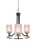 Toltec Lighting - 3403-MBBN-4253 - Three Light Chandelier - Paramount - Matte Black & Brushed Nickel