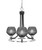 Toltec Lighting - 3403-MBBN-4622 - Three Light Chandelier - Paramount - Matte Black & Brushed Nickel