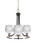 Toltec Lighting - 3403-MBBN-4811 - Three Light Chandelier - Paramount - Matte Black & Brushed Nickel