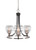 Toltec Lighting - 3403-MBBN-5110 - Three Light Chandelier - Paramount - Matte Black & Brushed Nickel