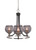 Toltec Lighting - 3403-MBBN-5112 - Three Light Chandelier - Paramount - Matte Black & Brushed Nickel