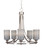 Toltec Lighting - 3405-BN-4062 - Five Light Chandelier - Paramount - Brushed Nickel