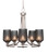 Toltec Lighting - 3405-BN-4252 - Five Light Chandelier - Paramount - Brushed Nickel