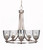 Toltec Lighting - 3405-BN-461 - Five Light Chandelier - Paramount - Brushed Nickel