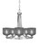 Toltec Lighting - 3405-BN-4612 - Five Light Chandelier - Paramount - Brushed Nickel