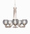 Toltec Lighting - 3405-BN-5112 - Five Light Chandelier - Paramount - Brushed Nickel