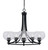 Toltec Lighting - 3405-MB-202 - Five Light Chandelier - Paramount - Matte Black