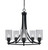 Toltec Lighting - 3405-MB-3002 - Five Light Chandelier - Paramount - Matte Black