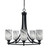 Toltec Lighting - 3405-MB-3009 - Five Light Chandelier - Paramount - Matte Black