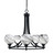 Toltec Lighting - 3405-MB-4109 - Five Light Chandelier - Paramount - Matte Black