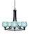 Toltec Lighting - 3405-MB-4605 - Five Light Chandelier - Paramount - Matte Black