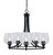 Toltec Lighting - 3405-MB-4810 - Five Light Chandelier - Paramount - Matte Black