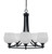 Toltec Lighting - 3405-MB-4811 - Five Light Chandelier - Paramount - Matte Black