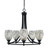 Toltec Lighting - 3405-MB-5054 - Five Light Chandelier - Paramount - Matte Black