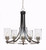 Toltec Lighting - 3405-MBBN-300 - Five Light Chandelier - Paramount - Matte Black & Brushed Nickel