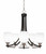 Toltec Lighting - 3405-MBBN-4021 - Five Light Chandelier - Paramount - Matte Black & Brushed Nickel