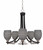 Toltec Lighting - 3405-MBBN-4022 - Five Light Chandelier - Paramount - Matte Black & Brushed Nickel