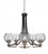 Toltec Lighting - 3405-MBBN-4102 - Five Light Chandelier - Paramount - Matte Black & Brushed Nickel