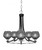 Toltec Lighting - 3405-MBBN-4622 - Five Light Chandelier - Paramount - Matte Black & Brushed Nickel