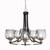 Toltec Lighting - 3405-MBBN-4812 - Five Light Chandelier - Paramount - Matte Black & Brushed Nickel