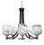 Toltec Lighting - 3405-MBBN-4819 - Five Light Chandelier - Paramount - Matte Black & Brushed Nickel