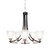 Toltec Lighting - 3405-MBBN-500 - Five Light Chandelier - Paramount - Matte Black & Brushed Nickel